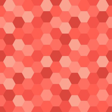 Geometrik sorunsuz arka plan altıgen şekillerle Mozaik Desen trendy 2019 renkli mercan yaşayan olarak