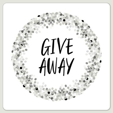 Göz alıcı Gümüş glitter konfeti çerçeve hediye promosyon sosyal ağ için