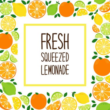 Şirin narenciye meyve limon, limon ve portakal arka planda canlı lezzetli renkler taze limonata için ideal