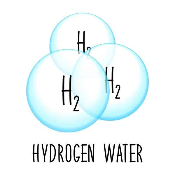 Hydrogène eau potable nouvelle technologie concept cadre — Image vectorielle