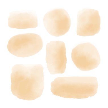 Süsleme elementleri olarak suluboya vektör lekeleri