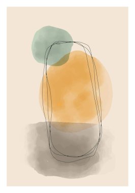 Moda, soyut, yaratıcı, asgari, sanatsal el yapımı kompozisyon.