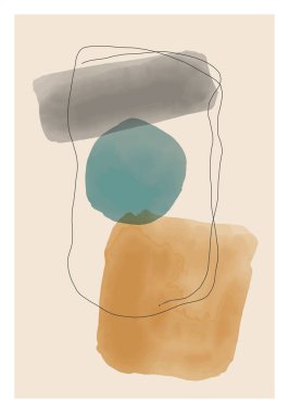 Moda, soyut, yaratıcı, asgari, sanatsal el yapımı kompozisyon.