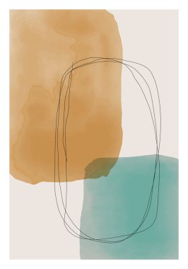 Moda, soyut, yaratıcı, asgari, sanatsal el yapımı kompozisyon.