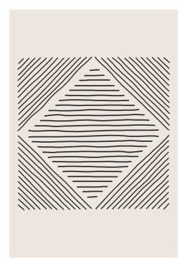 Moda soyut yaratıcı minimalist sanatsal el yapımı kompozisyon