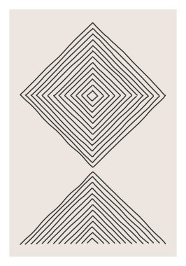 Moda soyut yaratıcı minimalist sanatsal el yapımı kompozisyon