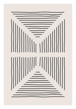 Moda soyut yaratıcı minimalist sanatsal el yapımı kompozisyon