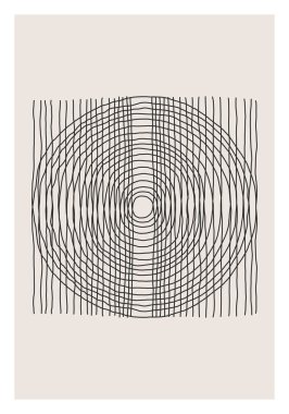 Moda, soyut, minimalist, sanatsal el yapımı kompozisyon.