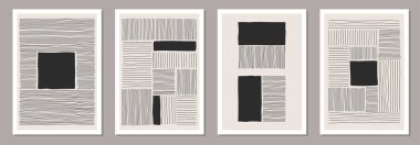 Soyut, yaratıcı, minimalist, sanatsal el kompozisyonu.