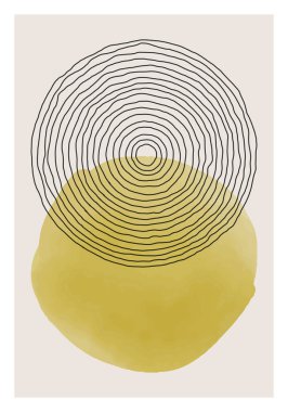 Moda soyut yaratıcı minimalist sanatsal el yapımı kompozisyon