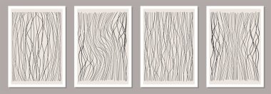 Soyut, yaratıcı, minimalist, sanatsal el yapımı sanat kompozisyonu.