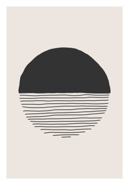 Moda soyut yaratıcı minimalist sanatsal el yapımı kompozisyon