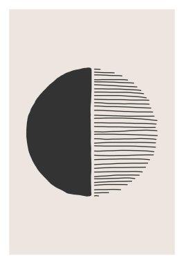 Moda soyut yaratıcı minimalist sanatsal el yapımı kompozisyon