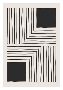 Moda soyut yaratıcı minimalist sanatsal el yapımı kompozisyon