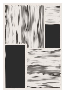 Moda soyut yaratıcı minimalist sanatsal el yapımı kompozisyon