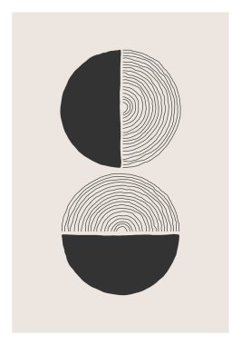 Moda soyut yaratıcı minimalist sanatsal el yapımı kompozisyon