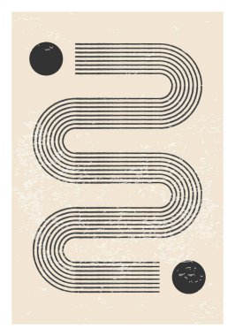 Modern soyut estetik minimalist kolaj arka planı