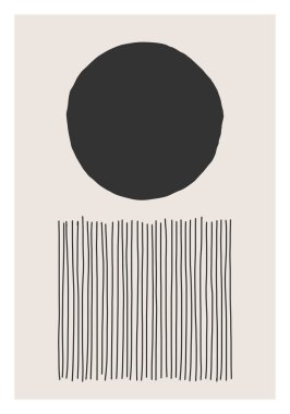 Moda soyut estetik yaratıcı minimalist sanatsal el kompozisyonu