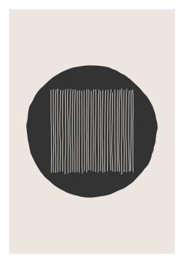 Moda soyut estetik yaratıcı minimalist sanatsal el kompozisyonu