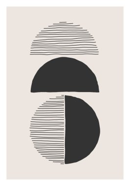 Moda soyut estetik yaratıcı minimalist sanatsal el kompozisyonu