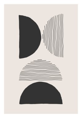 Moda soyut estetik yaratıcı minimalist sanatsal el kompozisyonu