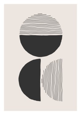 Moda soyut estetik yaratıcı minimalist sanatsal el kompozisyonu