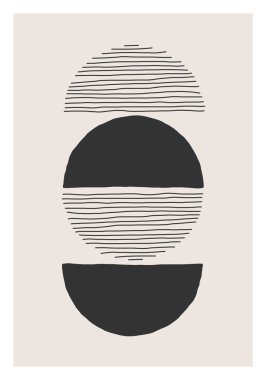 Moda soyut estetik yaratıcı minimalist sanatsal el kompozisyonu