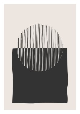 Moda soyut estetik yaratıcı minimalist sanatsal el kompozisyonu