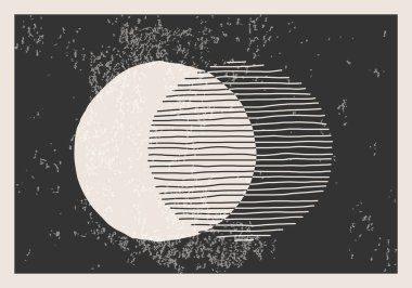 Moda soyut estetik yaratıcı minimalist sanatsal el kompozisyonu