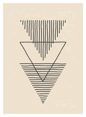 Moda soyut yaratıcı minimalist sanatsal el yapımı kompozisyon