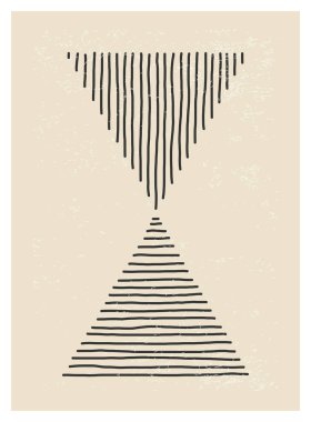 Moda soyut yaratıcı minimalist sanatsal el yapımı kompozisyon