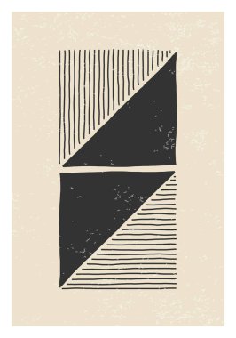 Moda soyut yaratıcı minimalist sanatsal el yapımı kompozisyon