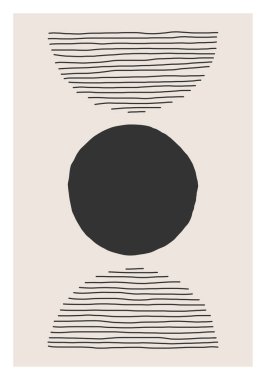 Moda soyut estetik yaratıcı minimalist sanatsal el kompozisyonu