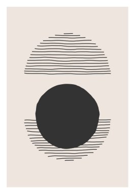 Moda soyut estetik yaratıcı minimalist sanatsal el kompozisyonu