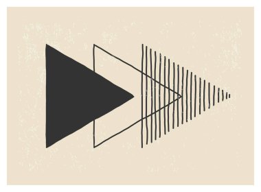 Moda soyut yaratıcı minimalist sanatsal el yapımı kompozisyon