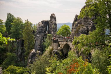 Sakson İsviçre peyzaj yaz fotoğraf Alman Milli Doğa Parkı