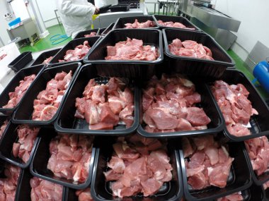 Ham dilimlenmiş domuz eti tepsi Ambalaj Plastik Kutular