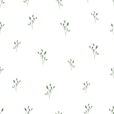 Sorunsuz bahar taze ve sulu desen bırakır. Beyaz bir arka plan üzerinde izole. Çizilmiş taklit el