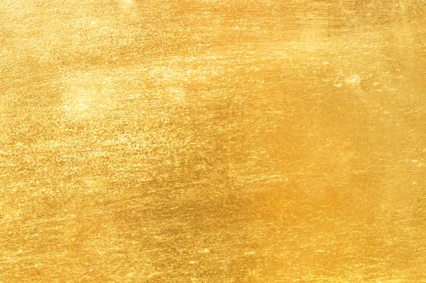 Shiny Yellow Leaf Gold Foil Texture Background — Stock Photo, Image