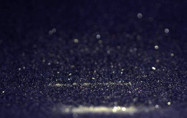 Glitter vintage ışıklar altın gümüş mavi arka plan