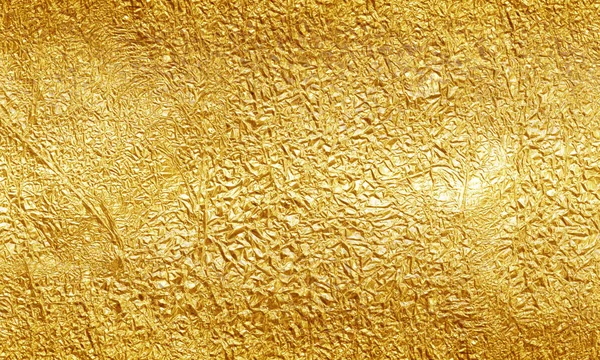 Brillante Foglia Giallo Oro Lamina Texture Sfondo — Foto Stock