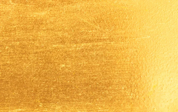 Shiny Yellow Leaf Gold Foil Texture Background — Stock Photo, Image