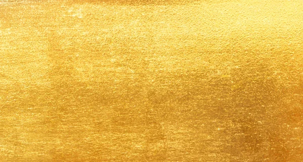 Shiny Yellow Leaf Gold Foil Texture Background — Stock Photo, Image