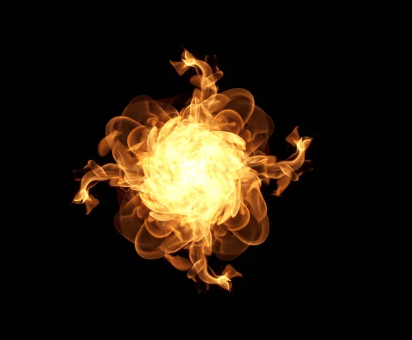 Fire Flames Black Background Abstract — Stock Photo, Image