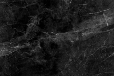 Yüksek çözünürlüklü siyah mermer desen arkaplan deseni.