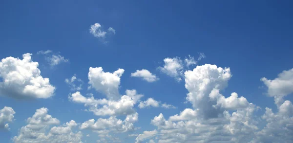 Blue Sky White Clouds Abstract Nature Background — Stock Photo, Image