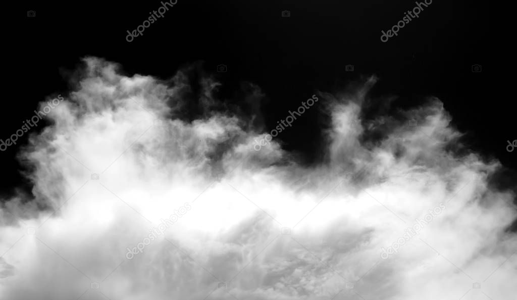 Abstract Fog or smoke isolated transparent special effect