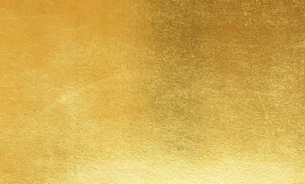 Glänzend Gelb Blatt Goldfolie Textur Hintergrund — Stockfoto