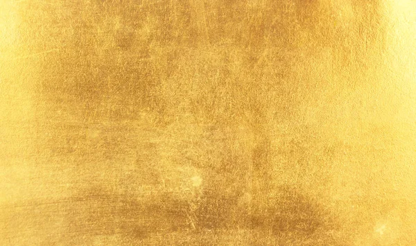 Brillante Foglia Giallo Oro Lamina Texture Sfondo — Foto Stock