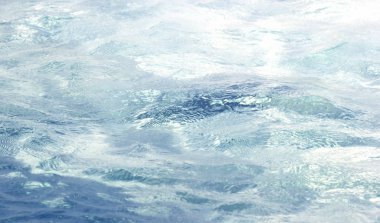 Su yüzey mavi arka plan temiz su birikintisi